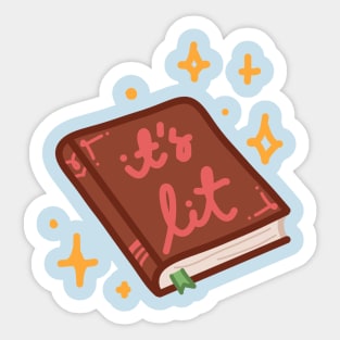 it's lit | English literature | reading Sticker